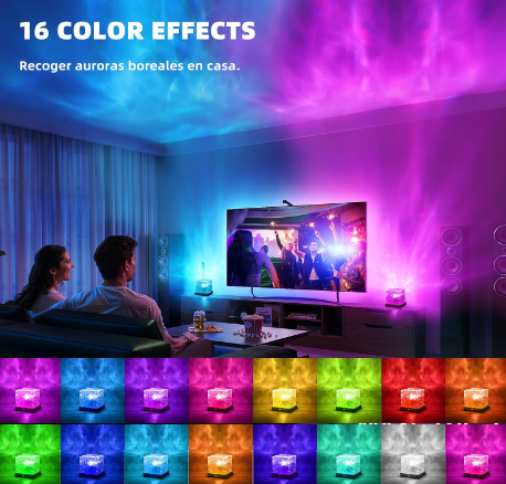Proyector aurora boreal regalo decoración hogar
