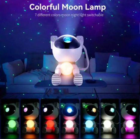 Proyector lunar galaxia decoración habitación