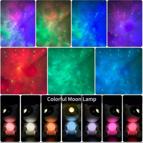  Proyector luna colores RGB decoración cuarto